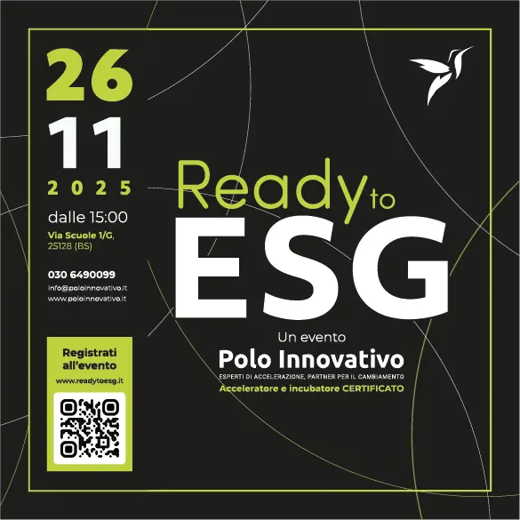Locandina evento Ready to ESG - Polo Innovativo