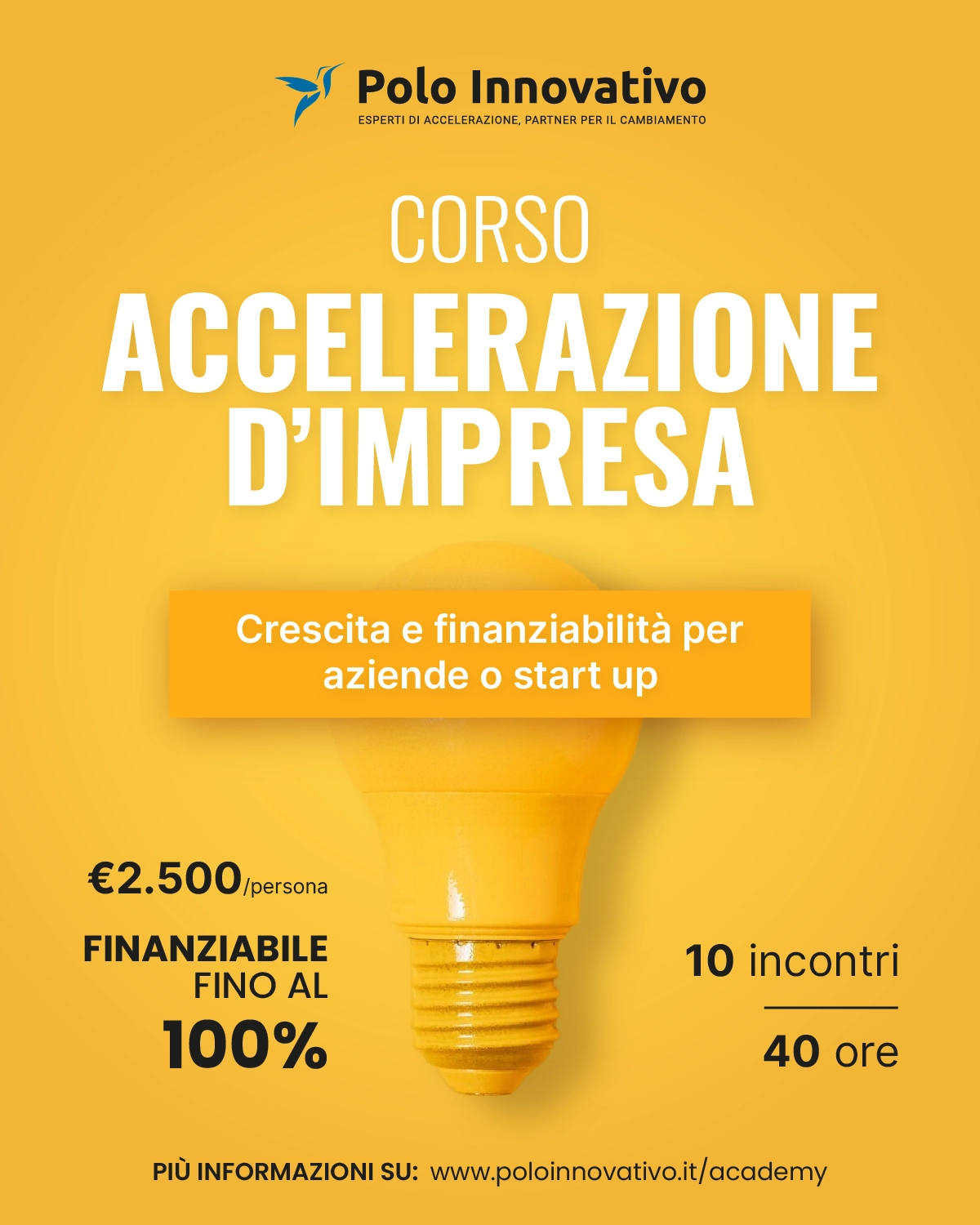 Corso Accelerazione d'Impresa - Polo Innovativo