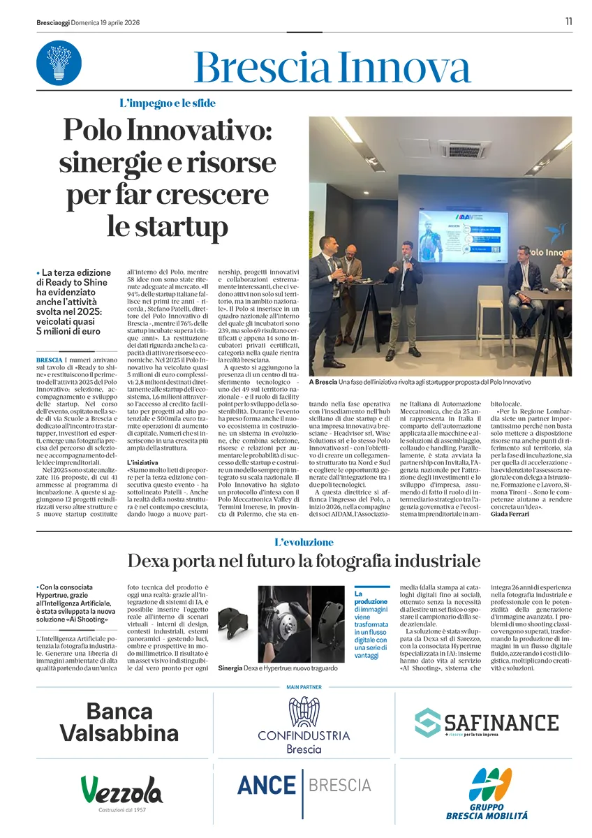 Bresciaoggi - Le nuove idee targate Bs sono pronte a brillare