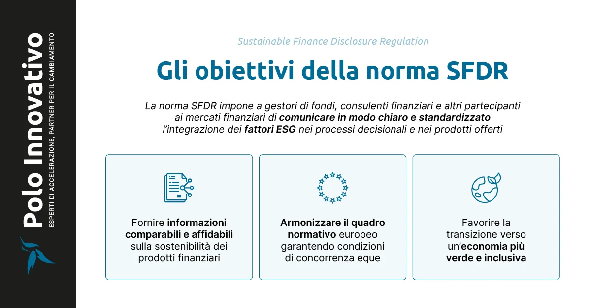 Gli obiettivi della norma SFDR - Polo innovativo