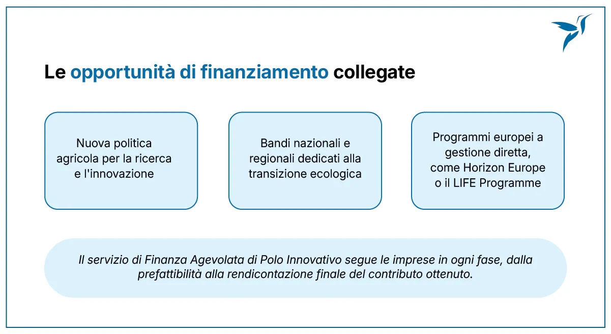 Strumenti di finanza agevolata europei, nazionali e regionali per la transizione ecologica delle imprese agroalimentari